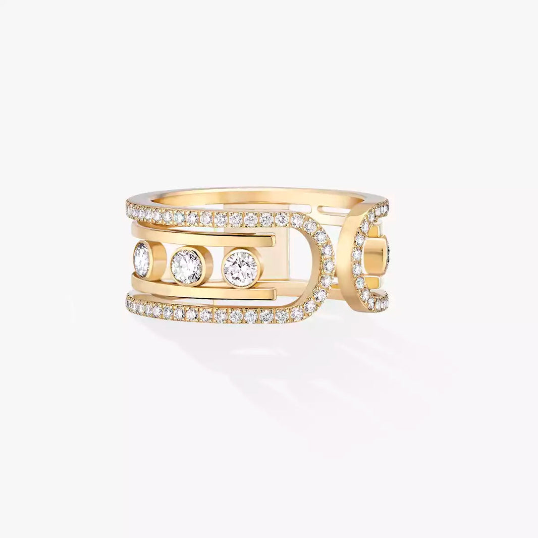 [LUXE] Move 10th Diamond Ring in Gold