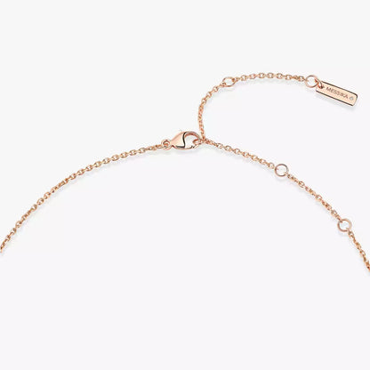 [LUXE] Lucky Eye Diamond Necklace in Rose Gold and Turquoise