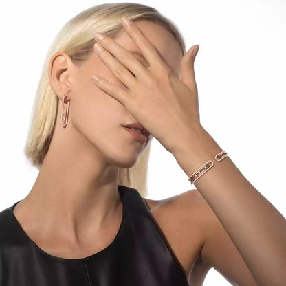 [LUXE] Diamond Pendant Earrings Move 10Th