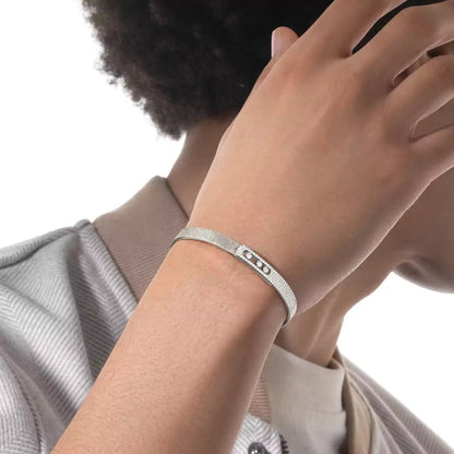 [LUXE] Move Noa Ciselé half pavé bangle