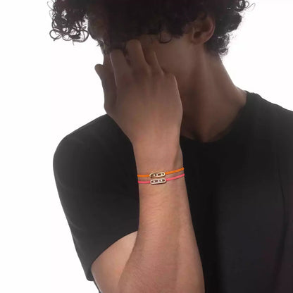[LUXE] Messika Care(s) pink cord pavé bracelet