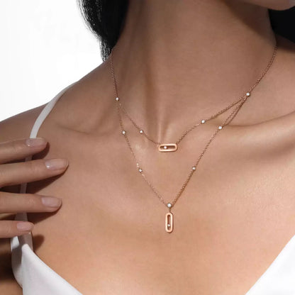 [LUXE]  Move Uno Diamond Necklace