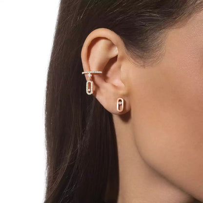 [LUXE] Move Uno Diamond Stud Earrings
