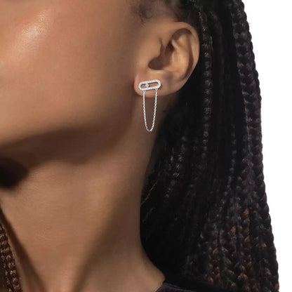 [LUXE] Move Uno Diamond Earrings