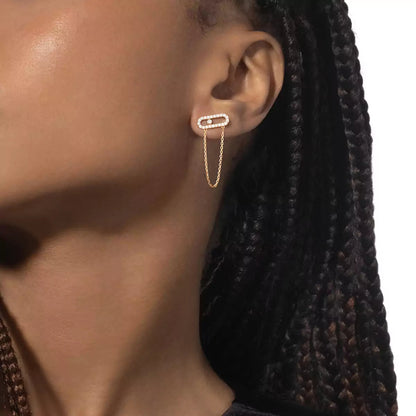 [LUXE] Move Uno Diamond Earrings