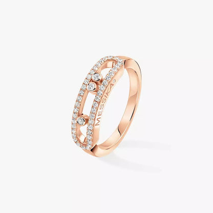 [LUXE]  Baby Move Gold Diamond Pave_ Ring