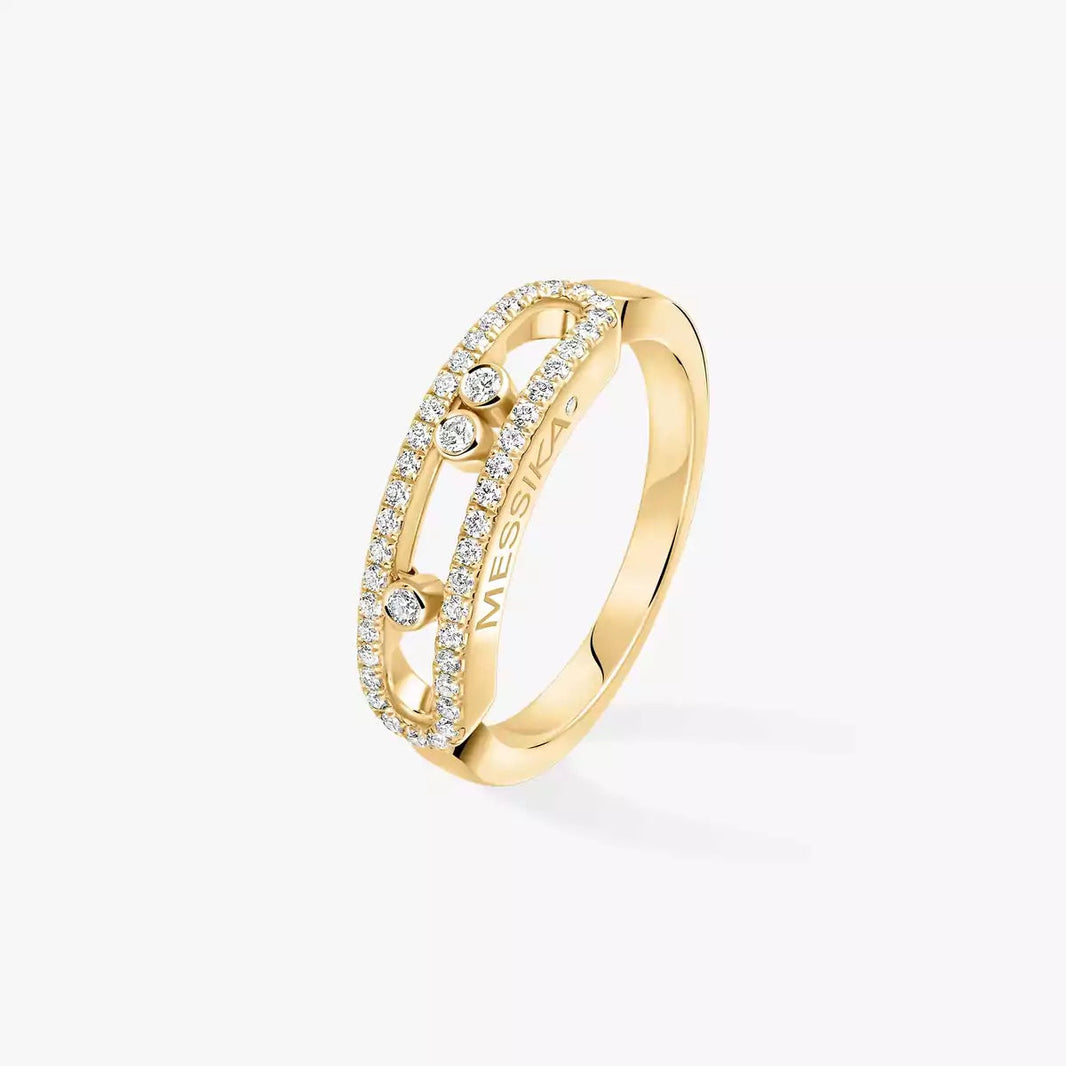 [LUXE]  Baby Move Gold Diamond Pave_ Ring