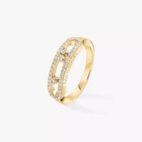 [LUXE]  Baby Move Gold Diamond Pave_ Ring