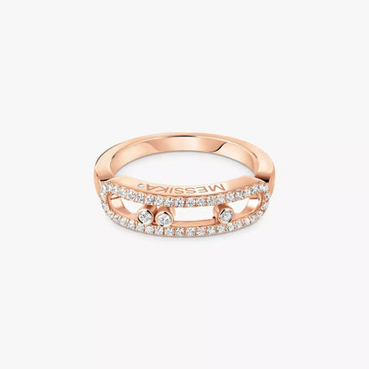 [LUXE]  Baby Move Gold Diamond Pave_ Ring