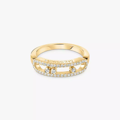 [LUXE]  Baby Move Gold Diamond Pave_ Ring