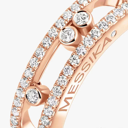 [LUXE]  Baby Move Gold Diamond Pave_ Ring