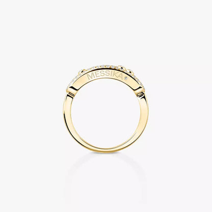 [LUXE]  Baby Move Gold Diamond Pave_ Ring