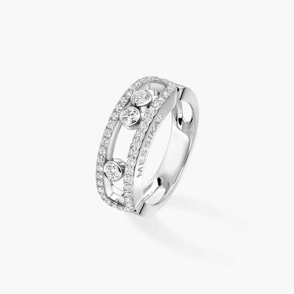 [LUXE]  Move Gold Diamond Pave_ Ring