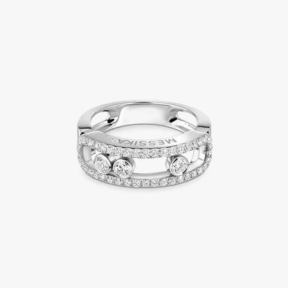 [LUXE]  Move Gold Diamond Pave_ Ring