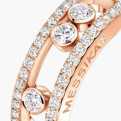 [LUXE]  Move Gold Diamond Pave_ Ring