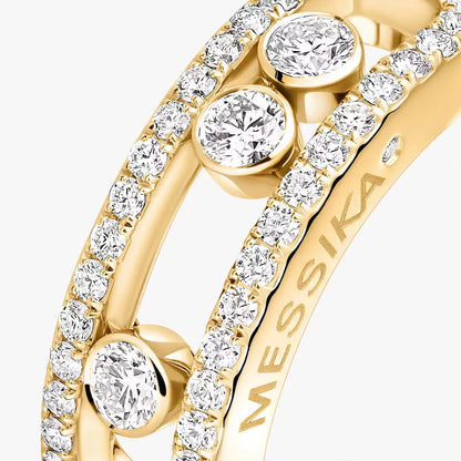 [LUXE]  Move Gold Diamond Pave_ Ring
