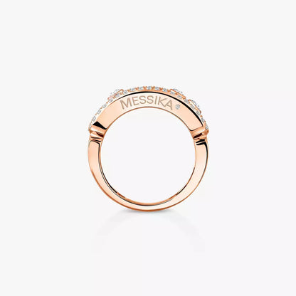 [LUXE]  Move Gold Diamond Pave_ Ring