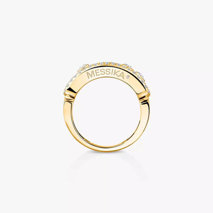 [LUXE]  Move Gold Diamond Pave_ Ring