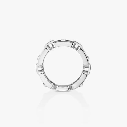 [LUXE] Move Link Pave_-Set Diamond Ring in Gold