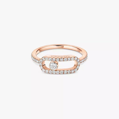 [LUXE] Move Uno Diamond Ring in Gold