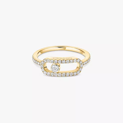 [LUXE] Move Uno Diamond Ring in Gold