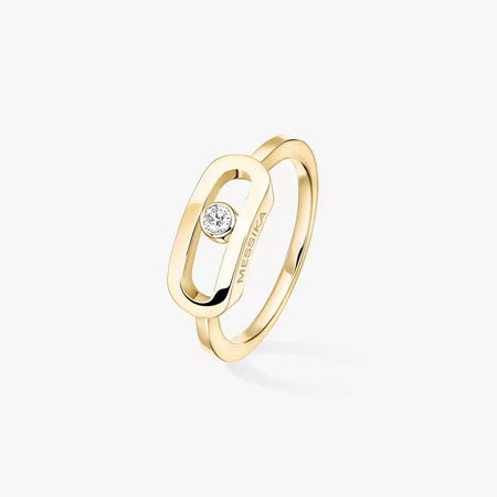 [LUXE] Move Uno Diamond Ring in Gold