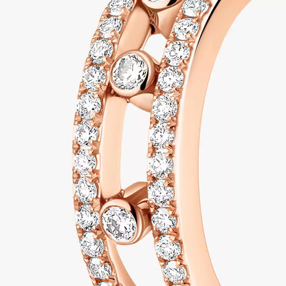 [LUXE] Diamond Pave_ Hoop Earrings Move