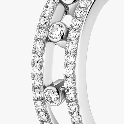 [LUXE] Diamond Pave_ Hoop Earrings Move