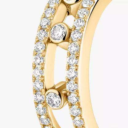 [LUXE] Diamond Pave_ Hoop Earrings Move