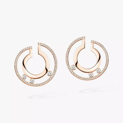 [LUXE] Move Romane Small Diamond Hoop Earrings