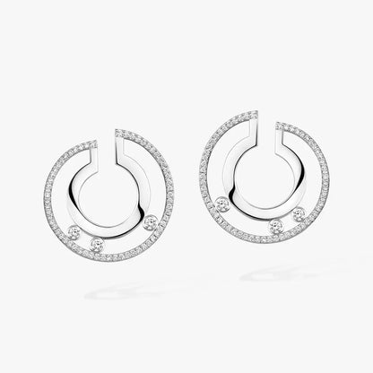 [LUXE] Move Romane Small Diamond Hoop Earrings