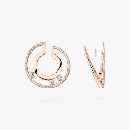 [LUXE] Move Romane Small Diamond Hoop Earrings