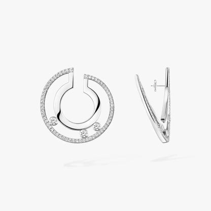 [LUXE] Move Romane Small Diamond Hoop Earrings