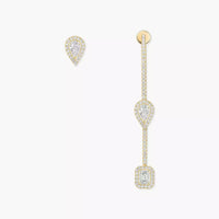 [LUXE] Diamond Drop Earrings My Twin