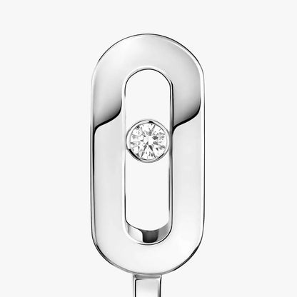 [LUXE] Diamond Mini Hoop Earrings Move Classique