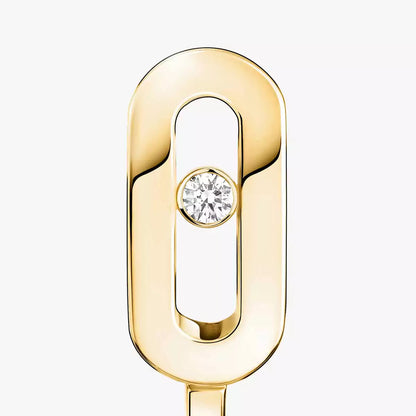 [LUXE] Diamond Mini Hoop Earrings Move Classique
