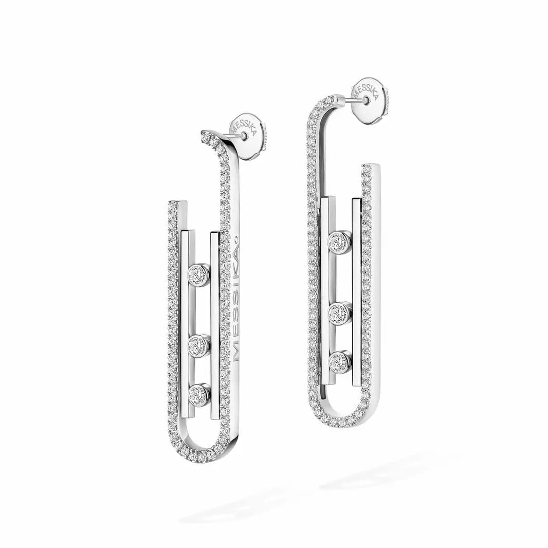 [LUXE] Diamond Pendant Earrings Move 10Th