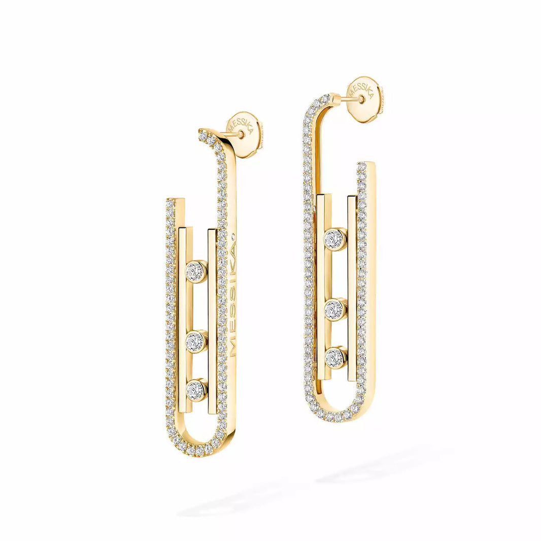 [LUXE] Diamond Pendant Earrings Move 10Th
