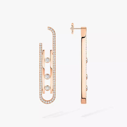 [LUXE] Diamond Pendant Earrings Move 10Th