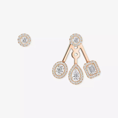 [LUXE]  My Twin Trio  Diamond Earrings