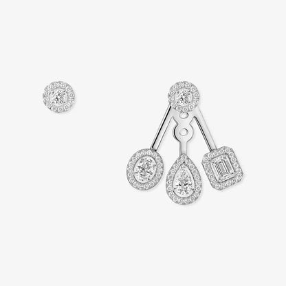 [LUXE]  My Twin Trio  Diamond Earrings