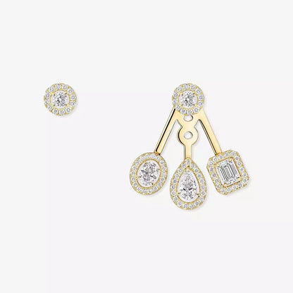 [LUXE]  My Twin Trio  Diamond Earrings