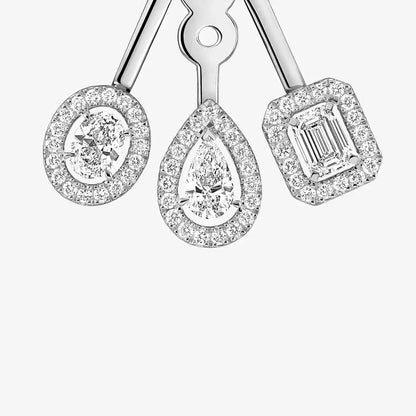 [LUXE]  My Twin Trio  Diamond Earrings
