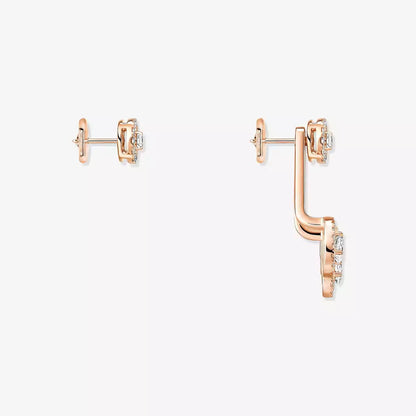 [LUXE]  My Twin Trio  Diamond Earrings