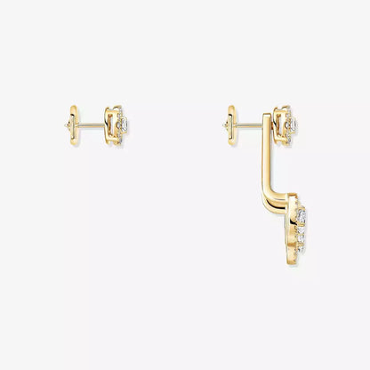 [LUXE]  My Twin Trio  Diamond Earrings