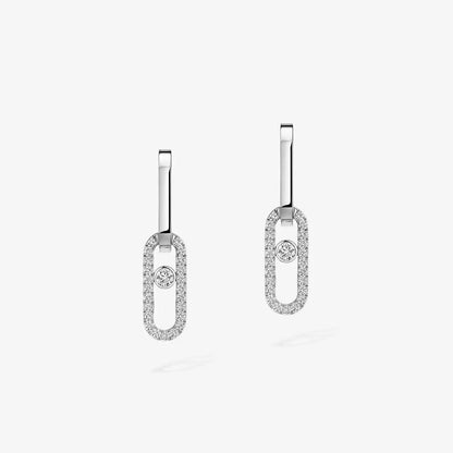 [LUXE] Move Link Diamond Earrings
