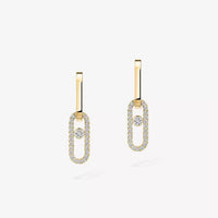 [LUXE] Move Link Diamond Earrings