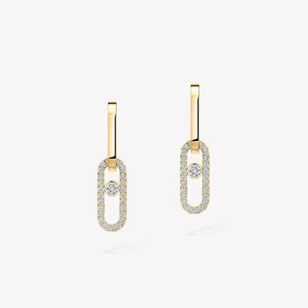 [LUXE] Move Link Diamond Earrings
