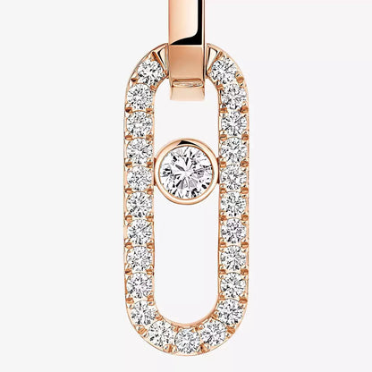 [LUXE] Move Link Diamond Earrings