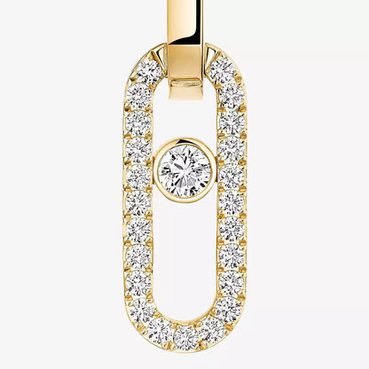 [LUXE] Move Link Diamond Earrings